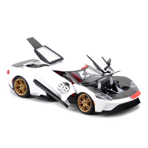 SYYANFEI Auto Modell 1:18 Für Ford GT 2021Heritage Edition Druckgussfahrzeuge, Sammlerstück Modellautospielzeug Jungen Mädchen Geschen von SYYANFEI