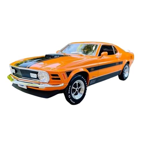 SYYANFEI Auto Modell 1:18 Für Ford Mustang 1970 Mach 1 Legierung RetroCar Modell Oldtimer Modell Dekoration Sammlung Jungen Mädchen Geschen von SYYANFEI