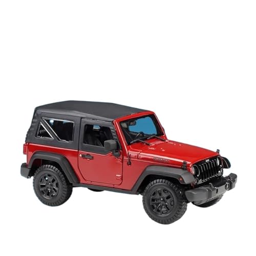 SYYANFEI Auto Modell 1:18 Für Jeep Wrangler Geländewagen Legierungsautomodell, Dekoratives Sammlungsspielzeug Kleinkinder Kinder Jungen Mädchen Geschenk(Rot) von SYYANFEI