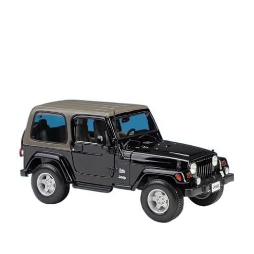 SYYANFEI Auto Modell 1:18 Für Jeep Wrangler Geländewagen Legierungsautomodell, Dekoratives Sammlungsspielzeug Kleinkinder Kinder Jungen Mädchen Geschenk(Schwarz) von SYYANFEI