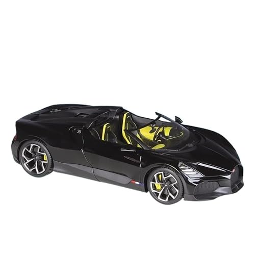 SYYANFEI Auto Modell 1:18 Für Maßstabsgetreue Druckguss-Metall-Sonderedition Roadster Bugatti Mistral-Legierungsautomodell-Fans Sammlerspielzeug Jungen Mädchen Geschen(Schwarz) von SYYANFEI