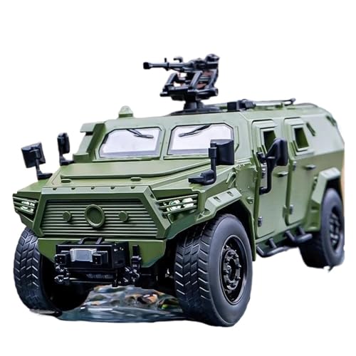 SYYANFEI Auto Modell 1:18 Für Militärlegierungs-Panzerwagen-Druckguss Metallpanzer Explosionsgeschütztes Auto Geländewagen Modell Sound Licht Spielzeug Jungen Mädchen Geschen von SYYANFEI