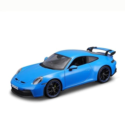 SYYANFEI Auto Modell 1:18 Für Porsche 911 GT3 2022 Sportwagen Statische Druckgussfahrzeuge Sammlerstück Modellauto-Spielzeug Jungen Mädchen Geschen(Blau) von SYYANFEI