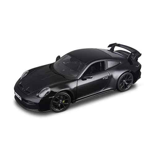 SYYANFEI Auto Modell 1:18 Für Porsche 911 GT3 2022 Sportwagen Statische Druckgussfahrzeuge Sammlerstück Modellauto-Spielzeug Jungen Mädchen Geschen(Schwarz) von SYYANFEI