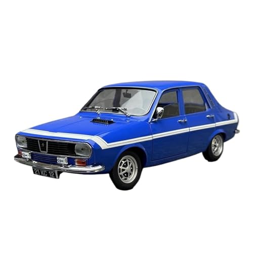 SYYANFEI Auto Modell 1:18 Für Renault 12 Gordini TS 1971 Legierung Auto Modell Klassische Fertig Miniatur Auto Sammlung Schaufenster Jungen Mädchen Geschen(Blau) von SYYANFEI