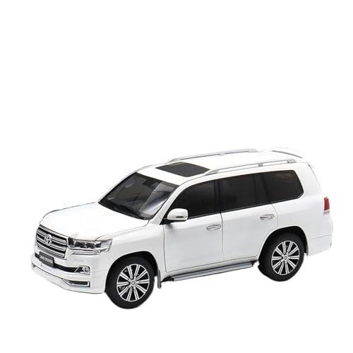 SYYANFEI Auto Modell 1:18 Für Toyota Rand Cruiser LC200 Originallegierung Kompressionswelle Miniaturmodell Adults Collection Dekoration Jungen Mädchen Geschen(White) von SYYANFEI