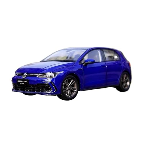 SYYANFEI Auto Modell 1:18 Für Volkswagen Golf R-Line 8. Generation Simulation Druckgussauto Metalllegierung Modellauto Sammlung Dekoratives Spielzeug Jungen Mädchen Geschen(Blau) von SYYANFEI