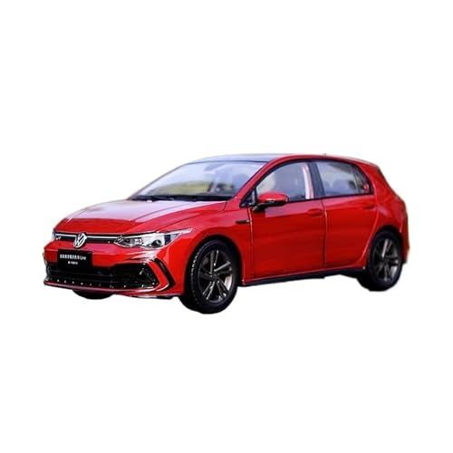 SYYANFEI Auto Modell 1:18 Für Volkswagen Golf R-Line 8. Generation Simulation Druckgussauto Metalllegierung Modellauto Sammlung Dekoratives Spielzeug Jungen Mädchen Geschen(Rot) von SYYANFEI