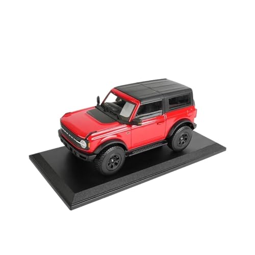 SYYANFEI Auto Modell 1:18 für Ford Bronco Wildtrak 2021Statische Druckgussfahrzeuge Sammlermodellautospielzeug Jungen Mädchen Geschen(Rot) von SYYANFEI