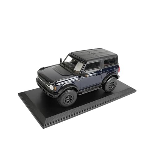 SYYANFEI Auto Modell 1:18 für Ford Bronco Wildtrak 2021Statische Druckgussfahrzeuge Sammlermodellautospielzeug Jungen Mädchen Geschen(Schwarz) von SYYANFEI