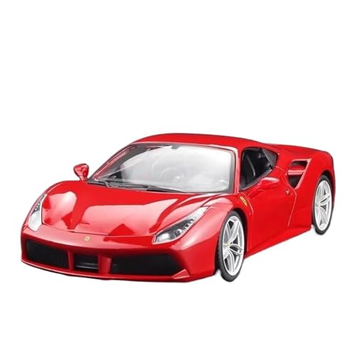 SYYANFEI Auto Modell 1:18 für großes Cabriolet Ferrari 488GTB 2 ​​Türen geöffnetes Spielzeugauto Metalldruckgussspielzeug Jungen Mädchen Geschen von SYYANFEI