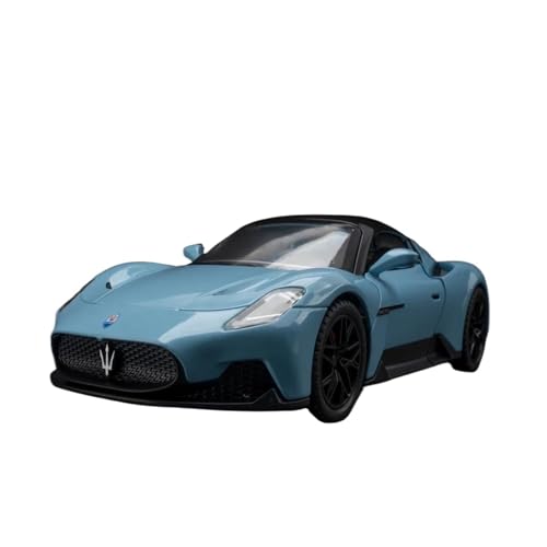 SYYANFEI Auto Modell 1:22 Für Maserati MC20 Supercar Legierung Modell Druckguss Metall Sound Und Licht Jungen Auto Spielzeug Jungen Mädchen Geschen(Blau) von SYYANFEI