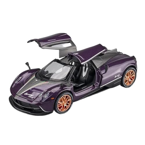 SYYANFEI Auto Modell 1:22 Für Pagani Huayra Dinastia Supercar Legierung Auto Sammlung Modell Auto Sound Und Licht Spielzeug Dekorativ Kleinkinder Kinder Jungen Mädchen Geschenk(Purple) von SYYANFEI