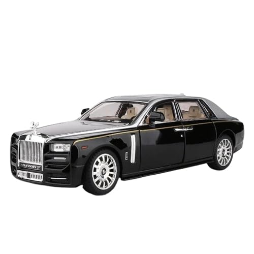 SYYANFEI Auto Modell 1:22 Für Rolls Royce Phantom Legierung Auto Diecast Spielzeug Metall Auto Modell Sammlung Simulation Sound Licht Jungen Mädchen Geschen(Grau) von SYYANFEI