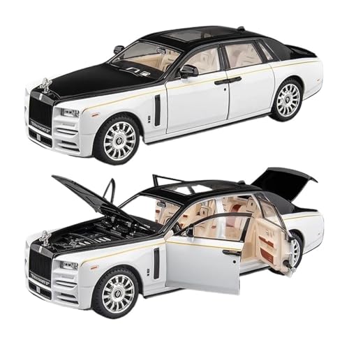 SYYANFEI Auto Modell 1:22 Für Rolls Royce Phantom Legierung Auto Diecast Spielzeug Metall Auto Modell Sammlung Simulation Sound Licht Jungen Mädchen Geschen(Weiß) von SYYANFEI