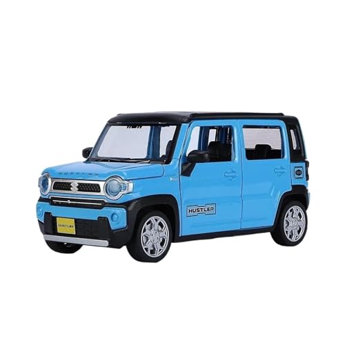 SYYANFEI Auto Modell 1:22 Für Suzuki Hustler SUV Legierung Auto Modell Diecast Off RoadVehicle Sound Licht Zurückziehen Spielzeug Sammlerstücke Kleinkinder Kinder Jungen Mädchen Geschenk(Blau) von SYYANFEI