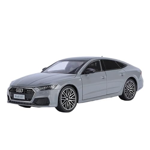 SYYANFEI Auto Modell 1:24 Für Audi A7 Coupe Legierung Sportdruckguss Metallfahrzeuge, Automodell Sound- Und Lichtsimulation Sammlungsspielzeug Jungen Mädchen Geschen(Grau) von SYYANFEI