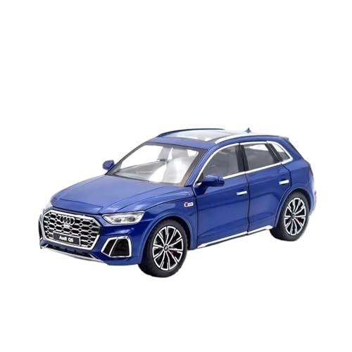 SYYANFEI Auto Modell 1:24 Für Audi Q5 SUV Legierungsauto Druckguss-Spielzeugfahrzeuge MetalSimulation Sound and Light Collection Jungen Mädchen Geschen(Blau) von SYYANFEI