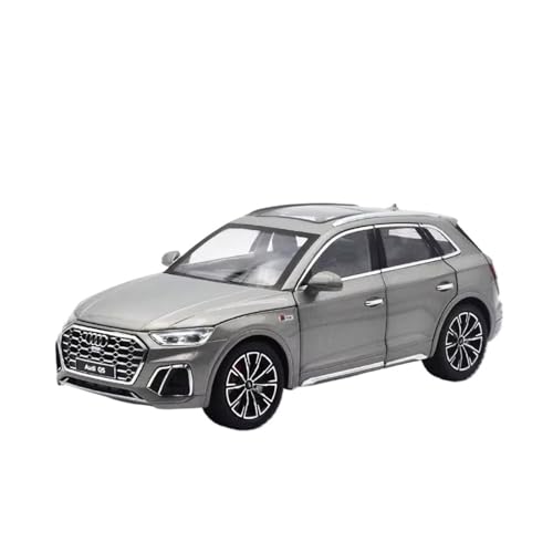 SYYANFEI Auto Modell 1:24 Für Audi Q5 SUV Legierungsauto Druckguss-Spielzeugfahrzeuge MetalSimulation Sound and Light Collection Jungen Mädchen Geschen(Grau) von SYYANFEI