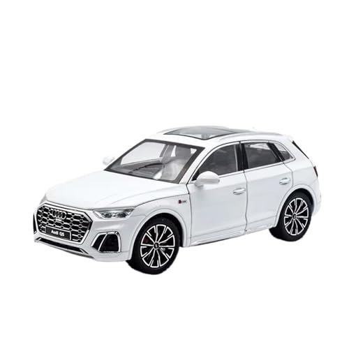 SYYANFEI Auto Modell 1:24 Für Audi Q5 SUV Legierungsauto Druckguss-Spielzeugfahrzeuge MetalSimulation Sound and Light Collection Jungen Mädchen Geschen(Weiß) von SYYANFEI