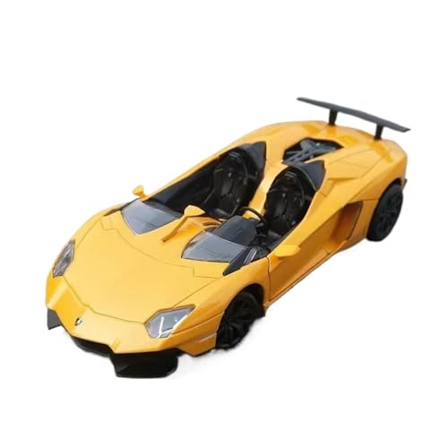 SYYANFEI Auto Modell 1:24 Für Aventador J 700J Legierung Sportwagen Druckguss Metall Spielzeug Rennfahrzeuge Automodell Hohe Simulation Spielzeug Jungen Mädchen Geschen(Yellow) von SYYANFEI