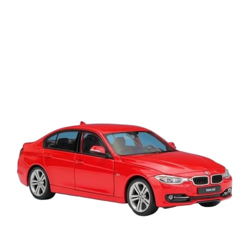 SYYANFEI Auto Modell 1:24 Für BMW 3er 335i, Legierungsauto Druckguss Und Spielzeug Metallfahrzeuge Automodell Simulationssammlung Spielzeug Jungen Mädchen Geschen(Rot) von SYYANFEI