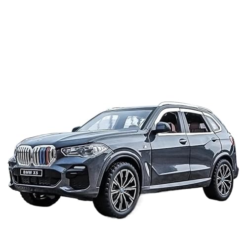 SYYANFEI Auto Modell 1:24 Für BMW X5 SUV Legierungsauto Druckguss Spielzeugfahrzeuge Automodell Sound Und Sammlung, Desktop-Dekoration Kleinkinder Kinder Jungen Mädchen Geschenk(Blau) von SYYANFEI