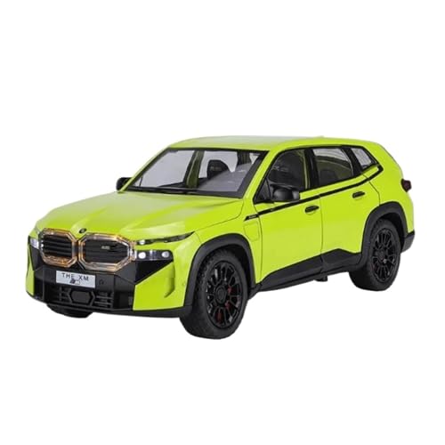 SYYANFEI Auto Modell 1:24 Für BMW XM SUV Legierung Sportwagen Metalldruckguss, Spielzeugfahrzeuge Modellsimulation Sound- Und Lichtkollektion Jungen Mädchen Geschen(Grün) von SYYANFEI