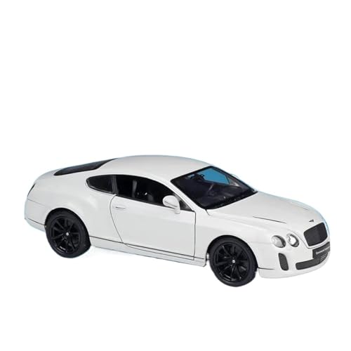 SYYANFEI Auto Modell 1:24 Für Bentley Continental Supersports Legierung Automodell Druckguss Spielzeug Sammlungen Dekoration Kleinkinder Kinder Jungen Mädchen Geschenk(Weiß) von SYYANFEI