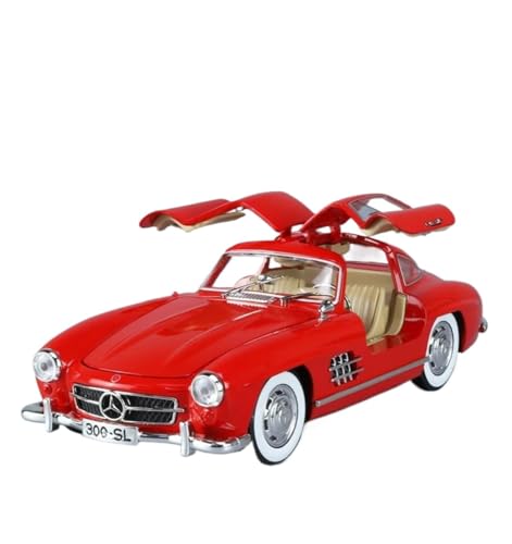 SYYANFEI Auto Modell 1:24 Für Benzs 300SL Legierung Auto Modell Druckguss Metall Spielzeug Klassische Fahrzeuge Modell Simulation Sound Licht Sammlung Jungen Mädchen Geschen von SYYANFEI