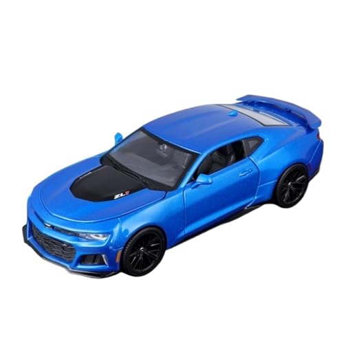 SYYANFEI Auto Modell 1:24 Für Chevrolet Camaro ZL1 2017 Legierung Sportwagen Diecast Metall Spielzeug Rennwagen Modell Simulation Geschenk Jungen Mädchen Geschen(Blau) von SYYANFEI