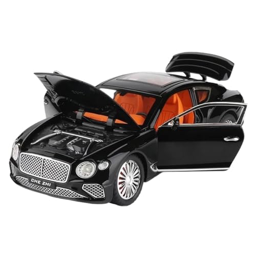 SYYANFEI Auto Modell 1:24 Für Continental GT Legierung Luxy Auto Diecasts Metall Auto Modell Simulation Sound Licht Sammlung Spielzeug Jungen Mädchen Geschen(Schwarz) von SYYANFEI