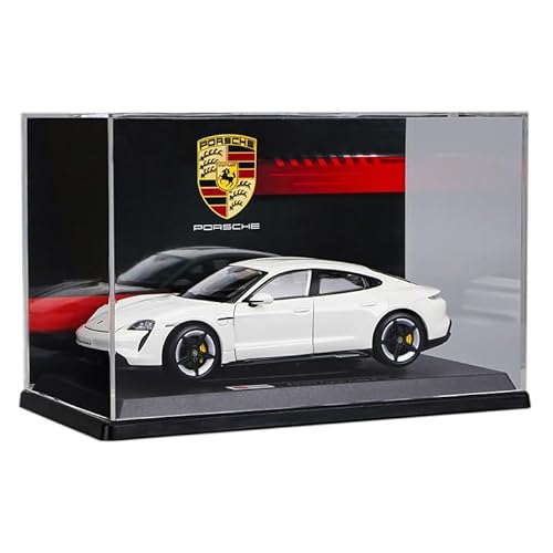 SYYANFEI Auto Modell 1:24 Für Druckguss-Porsche Taycan-Legierungsautomodellsimulation Sportwagensammlung Ausstellungsdekorationen Jungen Mädchen Geschen(White) von SYYANFEI