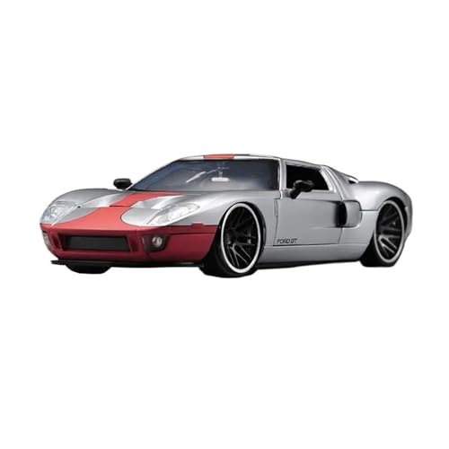 SYYANFEI Auto Modell 1:24 Für Ford GT Legierung Sportwagen Simulation Druckguss Metall Spielzeug Rennfahrzeuge Modellsammlung Jungen Mädchen Geschen(Grau) von SYYANFEI