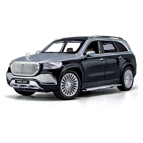 SYYANFEI Auto Modell 1:24 Für Gls600 Legierung Auto Modell Sound Und Licht Zurückziehen Spielzeug Auto Metall Geländewagen Sammlung Ornamente Kleinkinder Kinder Jungen Mädchen Geschenk(Schwarz) von SYYANFEI