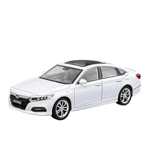 SYYANFEI Auto Modell 1:24 Für Honda Accord Legierung Auto Druckguss Spielzeug Fahrzeuge Metall Auto Modell Simulation Sammlung Sound Und Licht Jungen Mädchen Geschen(Weiß) von SYYANFEI