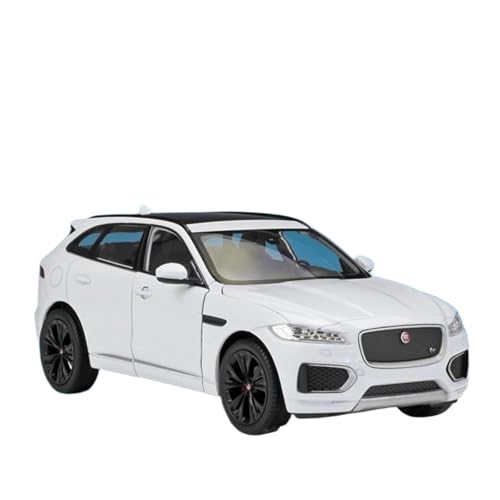 SYYANFEI Auto Modell 1:24 Für Jaguar F-Pace SUV Legierung Auto Druckguss Metall Spielzeugauto Modell Hohe Simulation Sammlung Jungen Mädchen Geschen(Weiß) von SYYANFEI