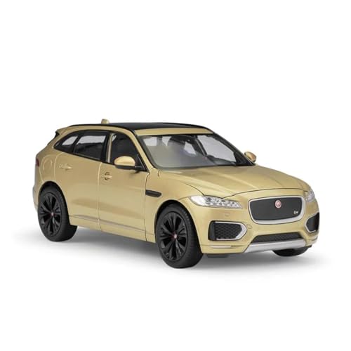 SYYANFEI Auto Modell 1:24 Für Jaguar F-PaceSUV Maßstab Diecast Modell Auto Spielzeug Metall Legierung Spielzeug Auto Erwachsene Souvenir Statische Anzeige Jungen Mädchen Geschen(Beige) von SYYANFEI