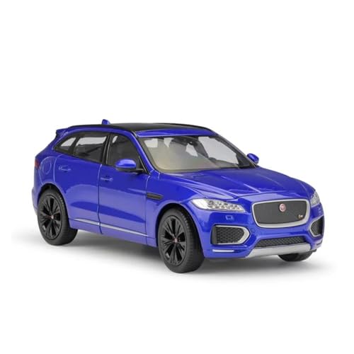 SYYANFEI Auto Modell 1:24 Für Jaguar F-PaceSUV Maßstab Diecast Modell Auto Spielzeug Metall Legierung Spielzeug Auto Erwachsene Souvenir Statische Anzeige Jungen Mädchen Geschen(Blau) von SYYANFEI