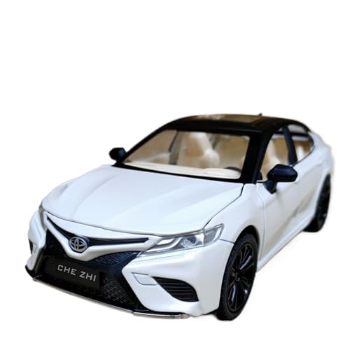 SYYANFEI Auto Modell 1:24 Für Legierung Toyota Camry Auto Spielzeug Sound Und Licht Zurück Zu Simulation Sport Auto Serie Sammlung Ornamente Jungen Mädchen Geschen(Weiß) von SYYANFEI