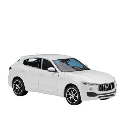 SYYANFEI Auto Modell 1:24 Für Maserati Levante SUV Legierung Auto Druckguss Metall Fahrzeuge Modell Simulation Sammlung Spielzeug Jungen Mädchen Geschen(Weiß) von SYYANFEI