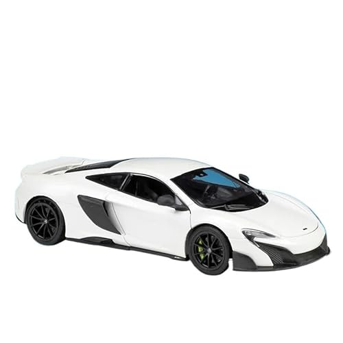 SYYANFEI Auto Modell 1:24 Für McLaren 675LT Alloy Sports Car Diecast Metal Racing Car Vehicles Model Simulation Collection Jungen Mädchen Geschen(White) von SYYANFEI