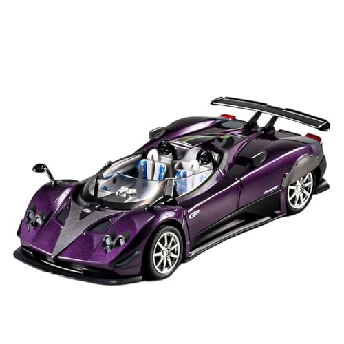 SYYANFEI Auto Modell 1:24 Für Pagani Zonda Legierung Automodell Supercar Spielzeug Simulation Automodell Ornamente Jungen Mädchen Geschen(Purple) von SYYANFEI