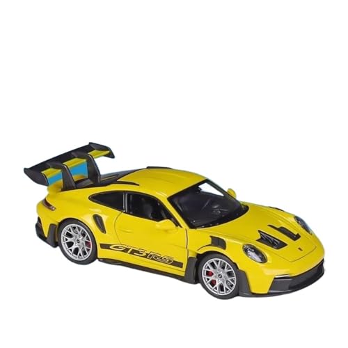 SYYANFEI Auto Modell 1:24 Für Porsche 911 GT3 RS 99 Druckgussauto Metalllegierung Modellauto Spielzeug Sammlung Dekoration Jungen Mädchen Geschen(Yellow) von SYYANFEI