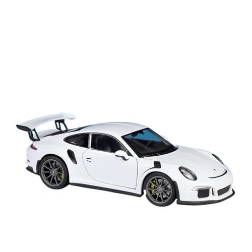 SYYANFEI Auto Modell 1:24 Für Porsche 911 GT3 RS Legierung Sportwagen Diecast Metall Spielzeug Rennwagen Modell Simulation Sammlung Jungen Mädchen Geschen(Weiß) von SYYANFEI