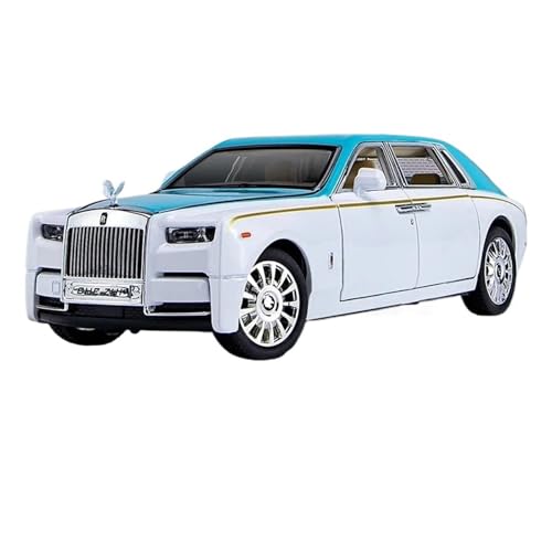 SYYANFEI Auto Modell 1:24 Für Rolls Royce Phantom Alloy Car Diecast Metal Toy Luxy Vehicles Automodell Mit Star Top Sound Und Ligh Jungen Mädchen Geschen(Schwarz) von SYYANFEI