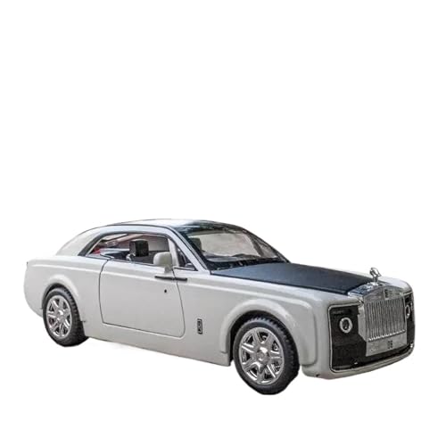 SYYANFEI Auto Modell 1:24 Für Rolls-Royce Sweptail Alloy Luxy Car Diecasts Metal Toy Vehicles Model Simulation Collection Sound Light Jungen Mädchen Geschen(Weiß) von SYYANFEI