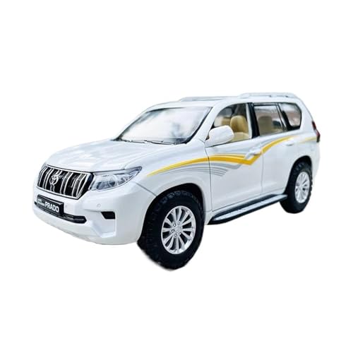 SYYANFEI Auto Modell 1:24 Für Toyota Land Cruiser Emulieren Prado-Legierung Automodell Dekoration Sammlung Spielzeug Jungen Mädchen Geschen(Weiß) von SYYANFEI