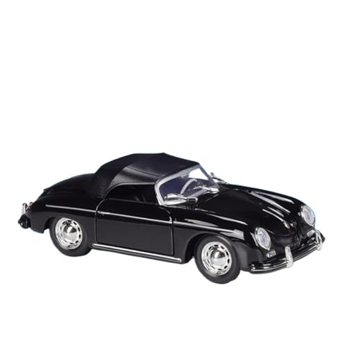 SYYANFEI Auto Modell 1:24 Porsche 356A Speedster Legierung Sportwagen Modell Druckguss Metall Oldtimer Fahrzeuge Modell Hohe SimulationSpielzeug Jungen Mädchen Geschen(Schwarz) von SYYANFEI