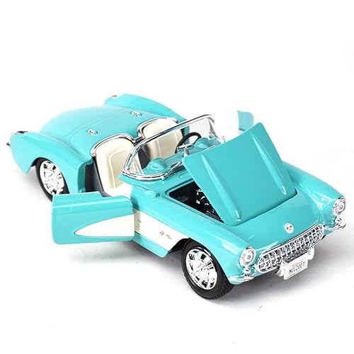 SYYANFEI Auto Modell 1:24 für Chevrolet 1957 Corvette Sportwagen, statische Druckgussfahrzeuge, Modellauto-Spielzeug für Sammeln Jungen Mädchen Geschen von SYYANFEI